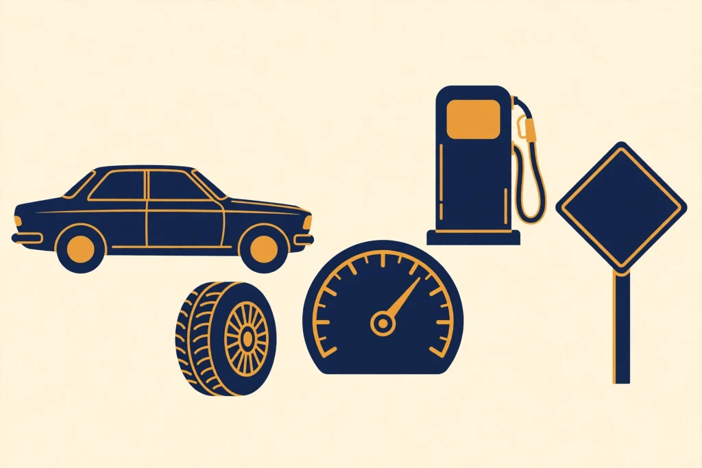 Auto calculators illustration