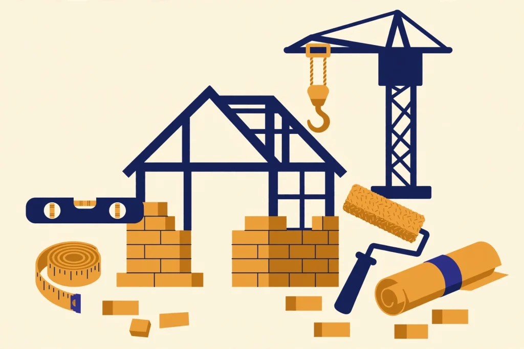 Construction calculators illustration
