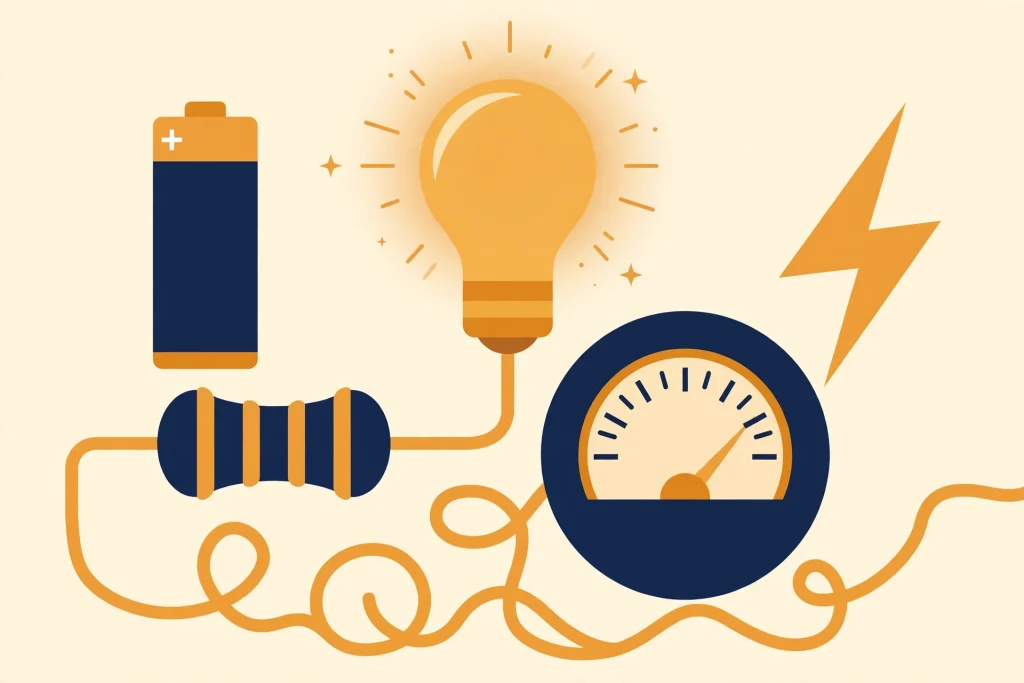 Electrical calculators illustration
