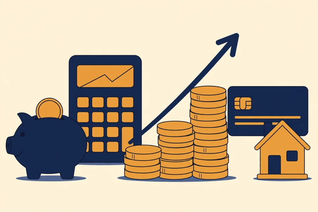 Finance calculators illustration